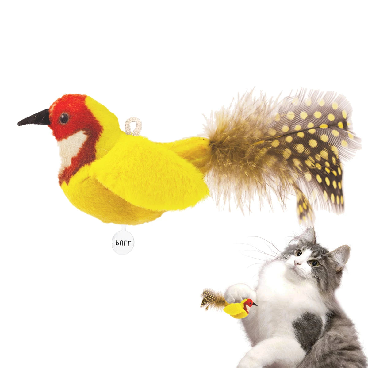 Chirp Bird Interactive Cat Toy with Realistic Sound 🐦🐾