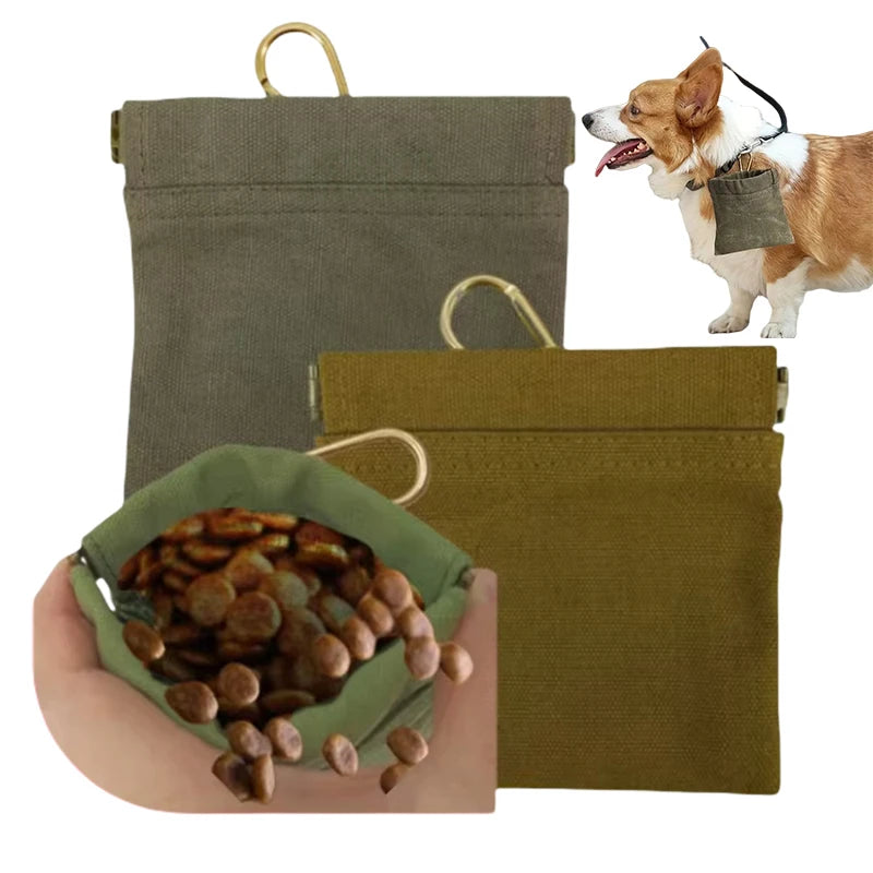 Dog Training Treat Pouch – Portable Snack Bag for Outdoor Travel & Training