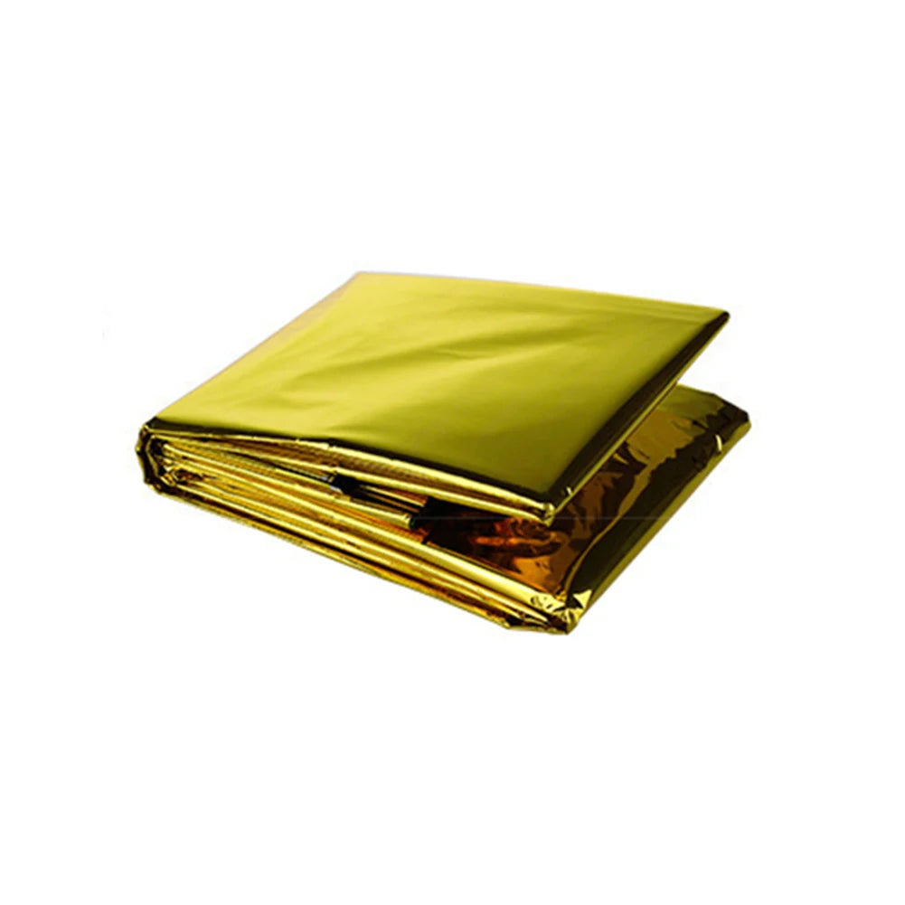 Emergency Thermal Blanket – Waterproof, Windproof Survival Rescue Blanket for Outdoor First Aid & Camping