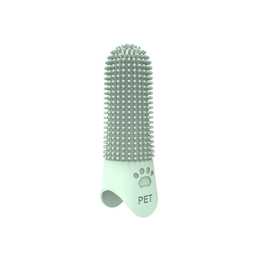 Pet Silicone Finger Toothbrush – Tartar & Plaque Remover for Cats & Dogs