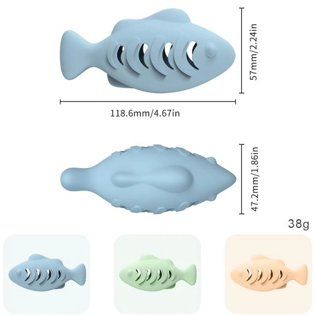 Interactive Cat Toy with Treat Dispenser – Catnip & Food Feeder Ball (Blue)