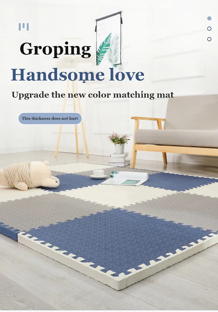 8–16pcs Baby Puzzle Foam Play Mat – Interlocking Educational Floor Carpet for Kids & Toddlers, 30x30cm EVA Foam