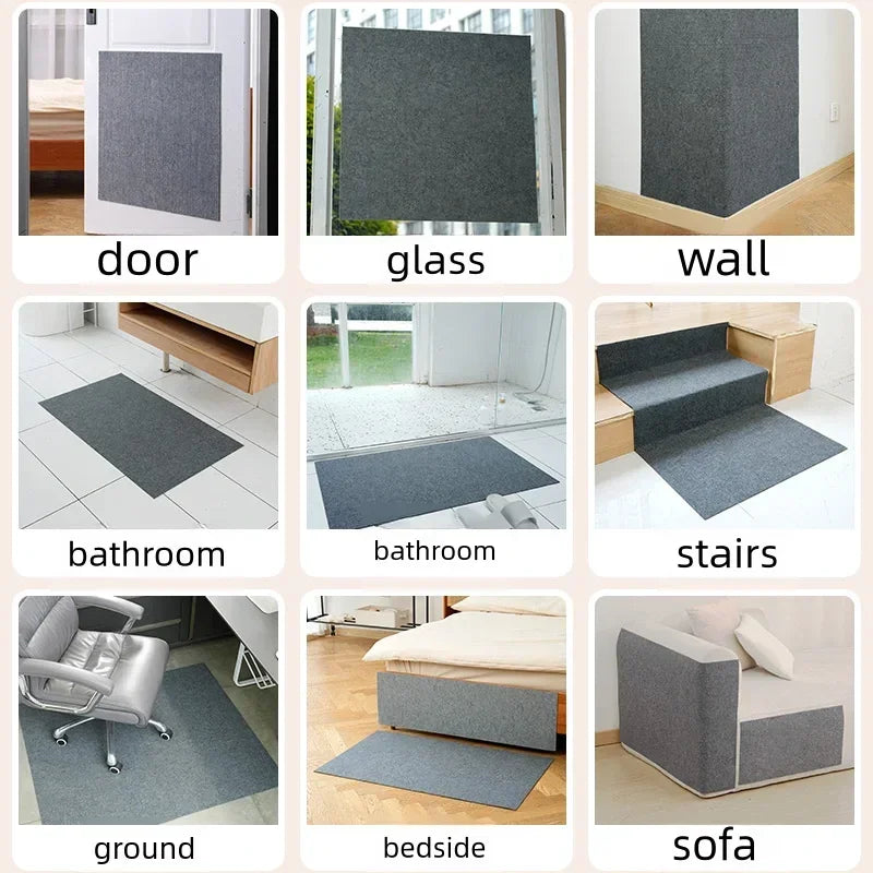 Self-Adhesive Cat Scratch Protector – Trimmable Sofa & Wall Guard Carpet Board