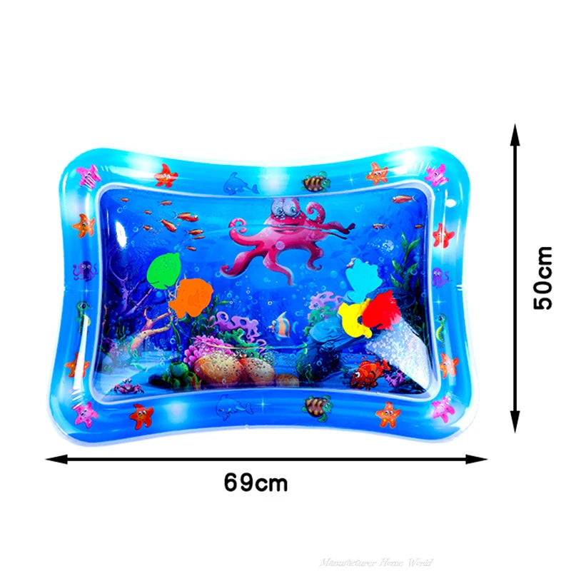 Interactive Water Sensory Play Mat for Cats & Dogs – Inflatable Thickened Sea Toy Mat with Floating Fish (2024 New)