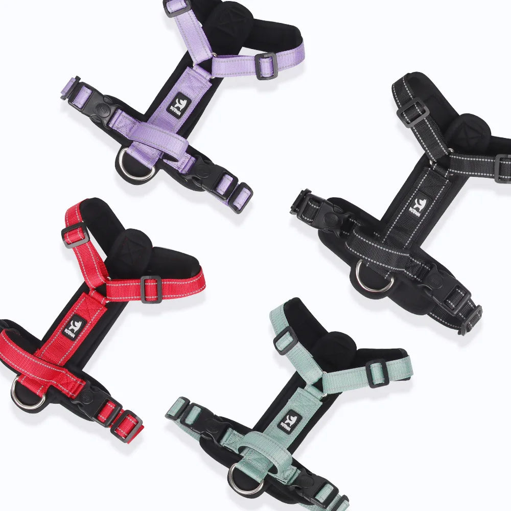 🐶 Reflective Dog Harness with Handle – Adjustable Vest for Easy Control