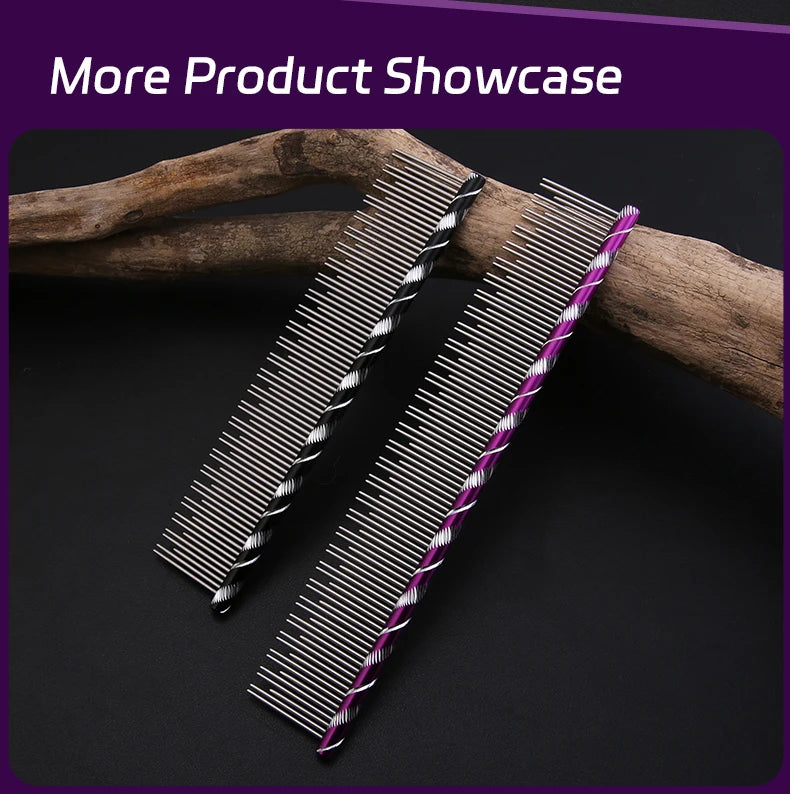 Fenice Cat Grooming Comb – Stainless Steel Pins