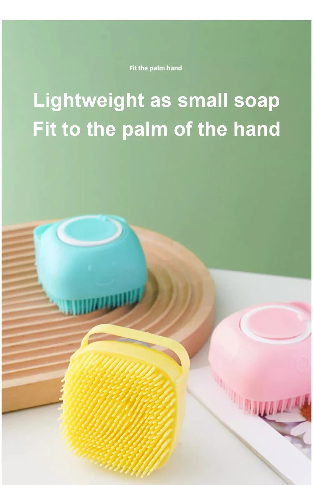 Soft Silicone Pet Bath Massage Brush – Multifunctional Grooming Tool for Dogs & Cats