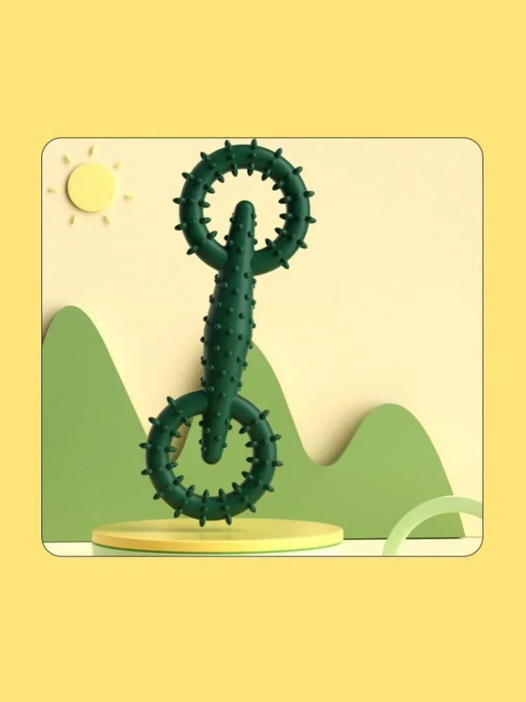 Indestructible Dog Pull Ring Toy – Interactive Chew Toy for Puppies, Teeth Cleaning & Boredom Relief