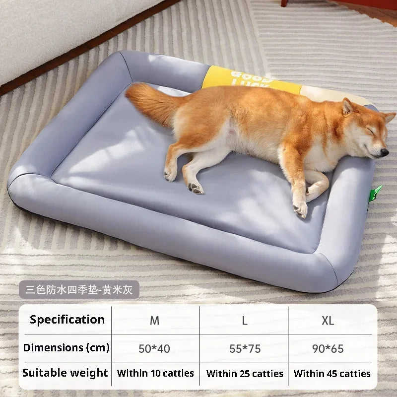 Summer Cooling Pet Bed – Breathable Blanket Cushion for Small & Medium Dogs and Cats