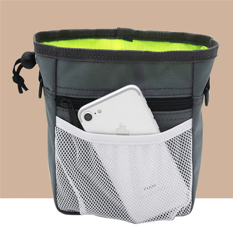 Multifunctional Dog Training Treat Pouch – Pet Snack & Food Bag with Waist Strap & Crossbody Option for Puppy Walking & Training