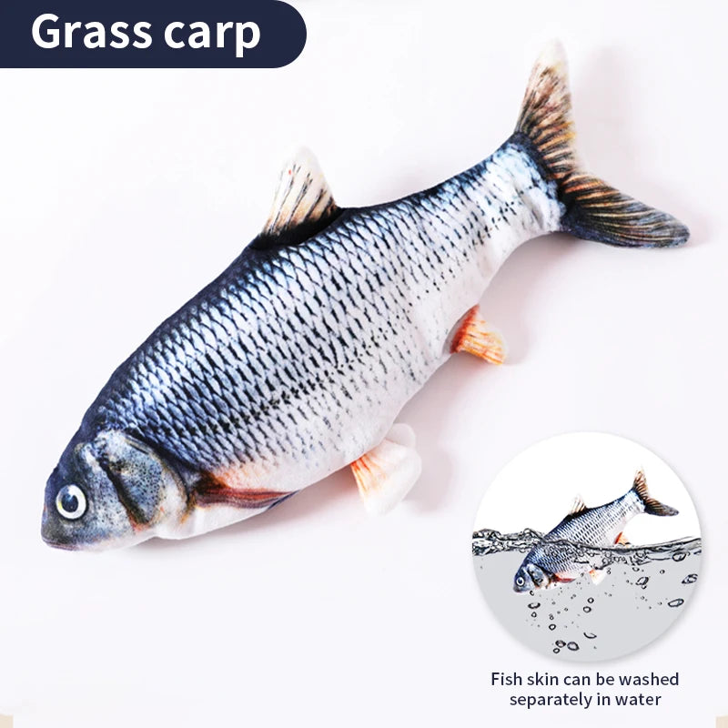 USB Floppy Fish Toy – Electric Chew Toy for Cats & Dogs