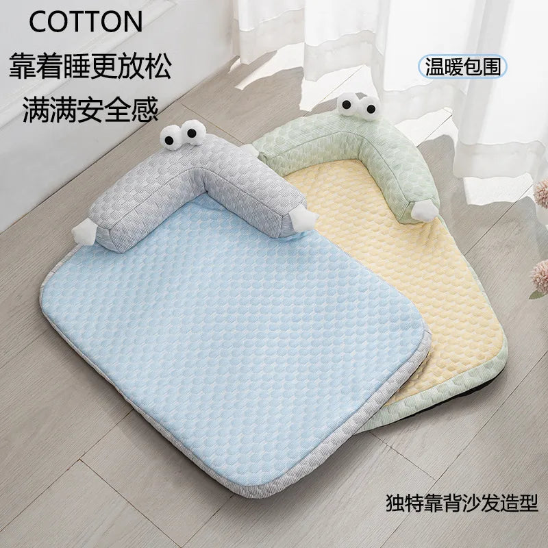 Summer Pet Cooling Mat – Lightweight Breathable Rattan Ice Nest Bed for Cats, Small Dogs & Small Animals