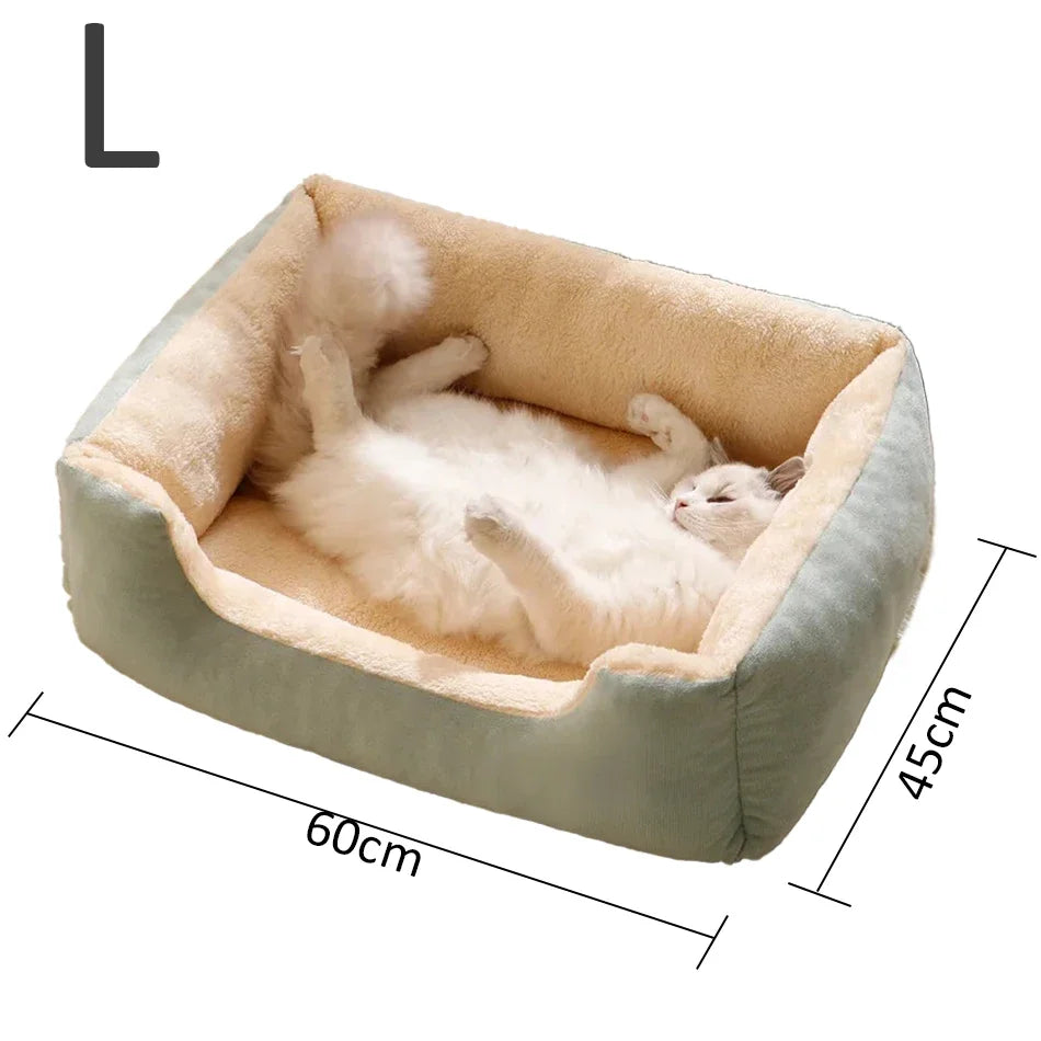 Cozy Cat & Dog Bed – Soft Pet Cushion House for Cats & Small Dogs, Basket-Style Pet Habitat