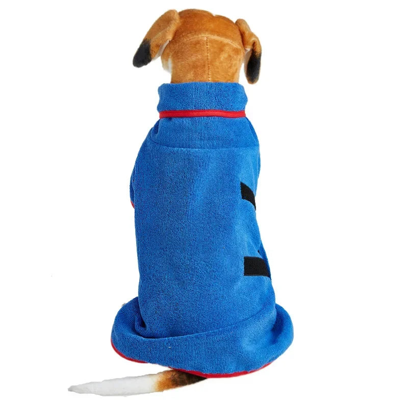 Pet Bathrobe Adjustable Towel – Super Fast-Drying Moisture Robe for Dogs (Large, Medium, Small)