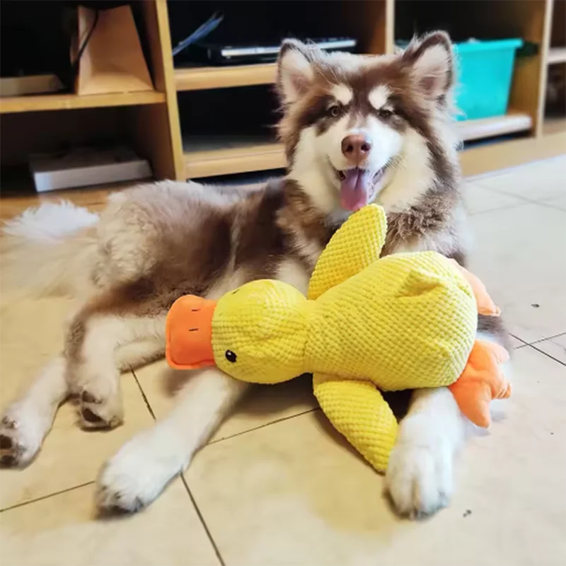 Stomping Duck Plush Dog Toy – Bite-Resistant Chew Toy for Large Dogs