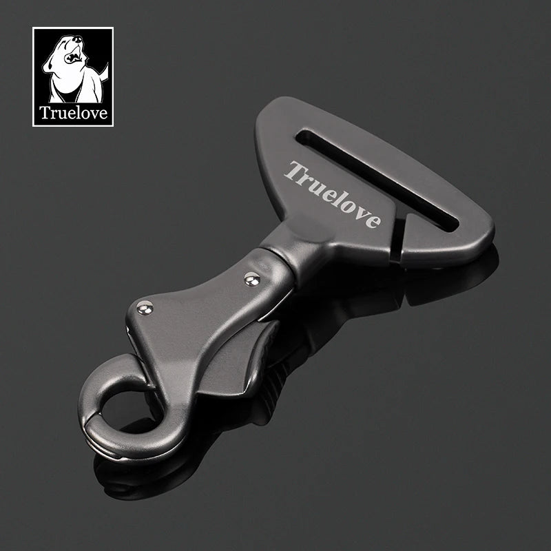 Truelove Pet Car Seat Belt Safety Buckle – TLM1993, Lightweight Aluminum Alloy for Collar or Harness, Portable Travel Restraint