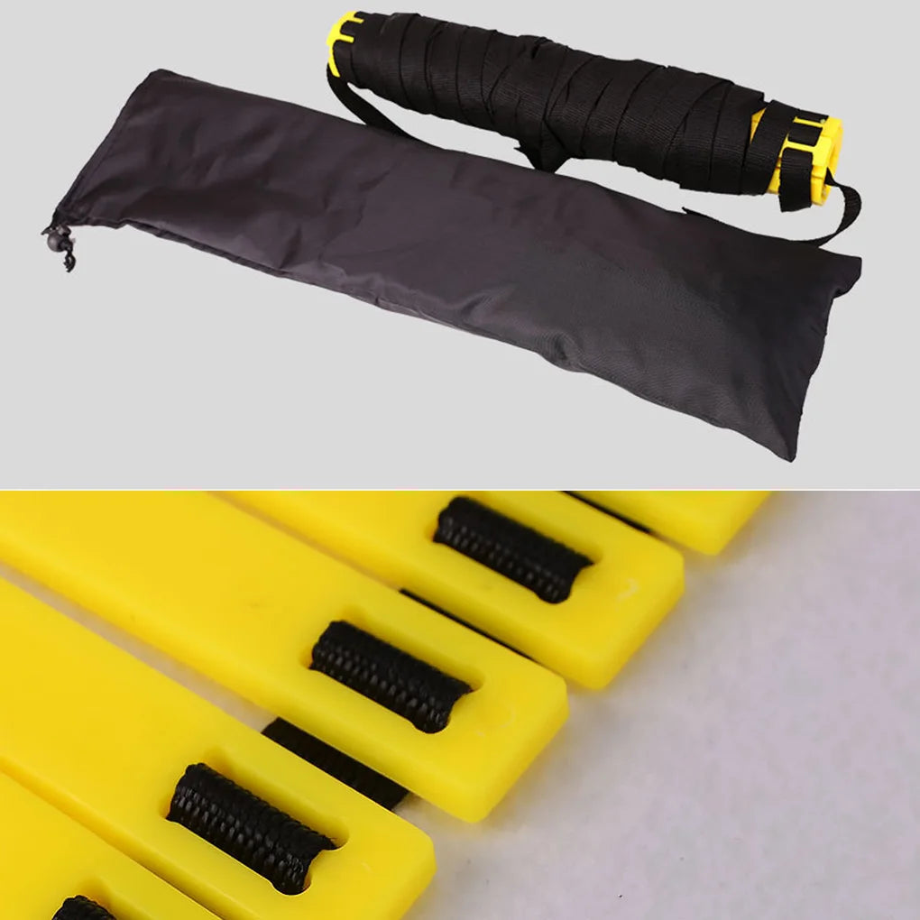 Agility Speed Ladder Nylon Straps Marking Discs Exerciser Resistance Drag Parachutes Sports Running Warm-Up Training Ladder Tool