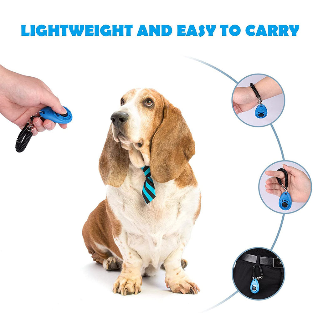 2-Pack Dog Training Clicker with Wrist Strap – Lightweight, Durable, Easy-to-Use Pet Clicker for Dogs, Cats, Birds & Horses