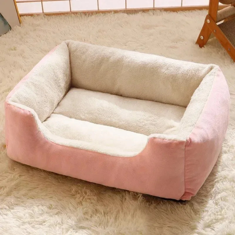Cozy Cat & Dog Bed – Soft Pet Cushion House for Cats & Small Dogs, Basket-Style Pet Habitat