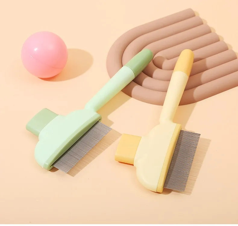 Self-Cleaning Pet Grooming Brush – Dog & Cat Hair Remover Comb with Massage Bristles