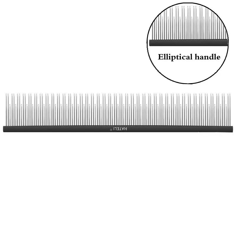 22cm Stainless Steel Pet Grooming Comb for Dogs & Cats