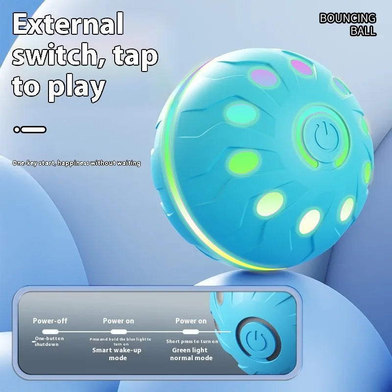 🎾 Automatic Bouncing & Rolling Smart Interactive Pet Toy Ball 🐾💡