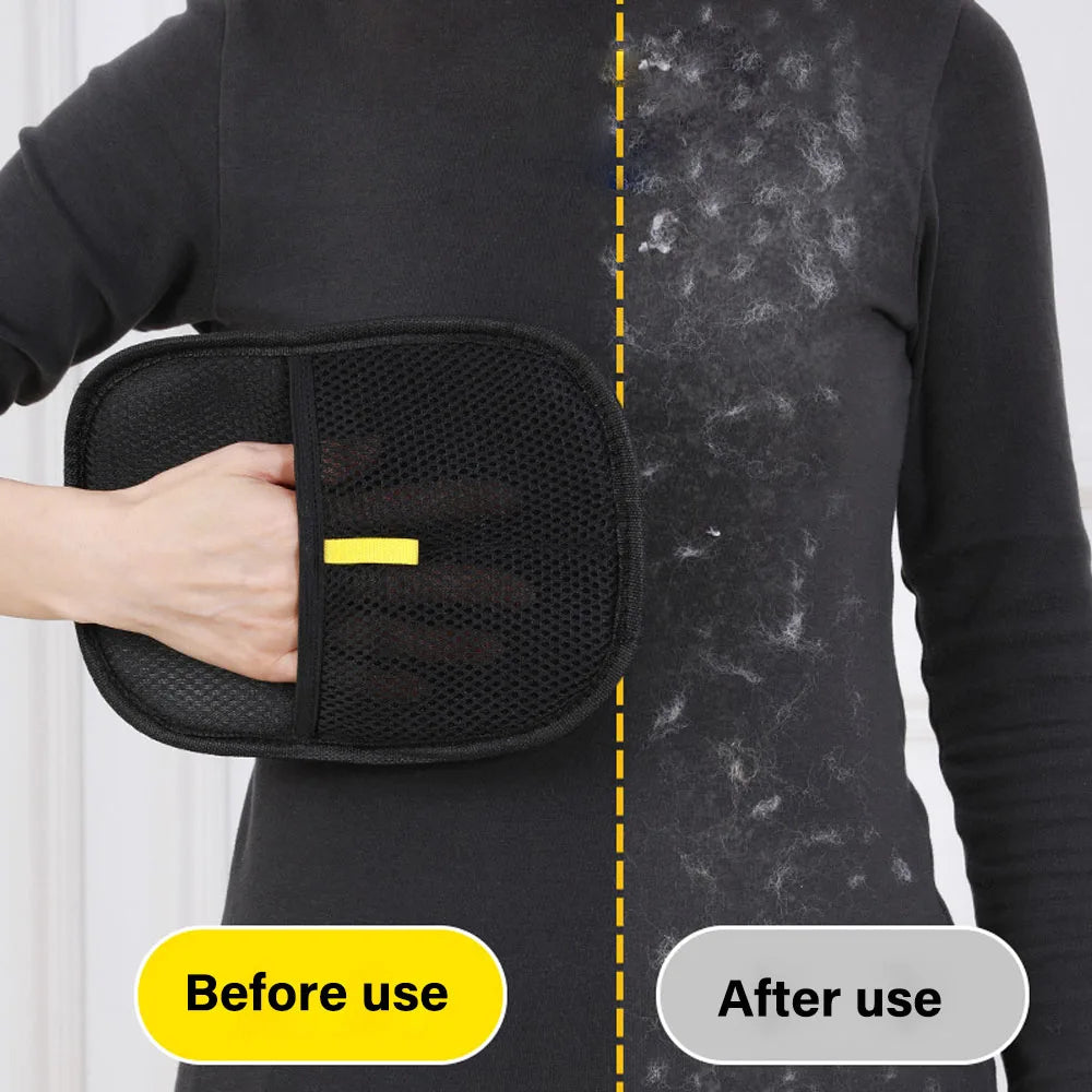 Pet Grooming Gloves 🐾 Hair Remover for Sofa, Carpet & Clothes