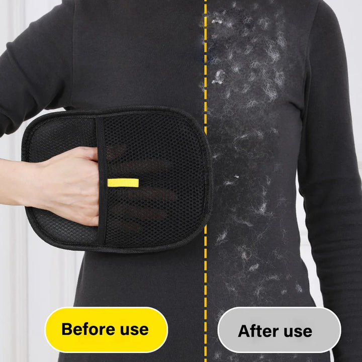 Pet Grooming Gloves 🐾 Hair Remover for Sofa, Carpet & Clothes