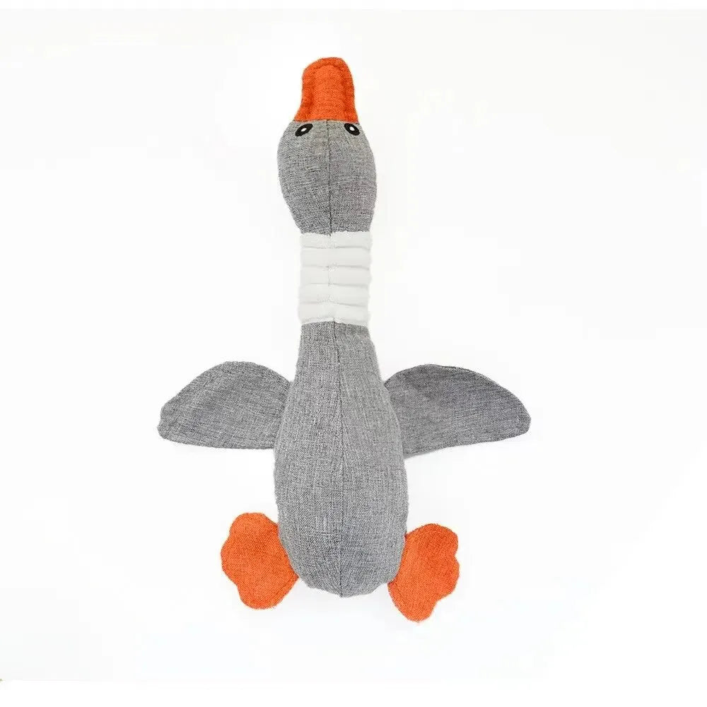 Plush Squeaky Duck Dog Toy – Soft Chew Toy for Small to Large Dogs