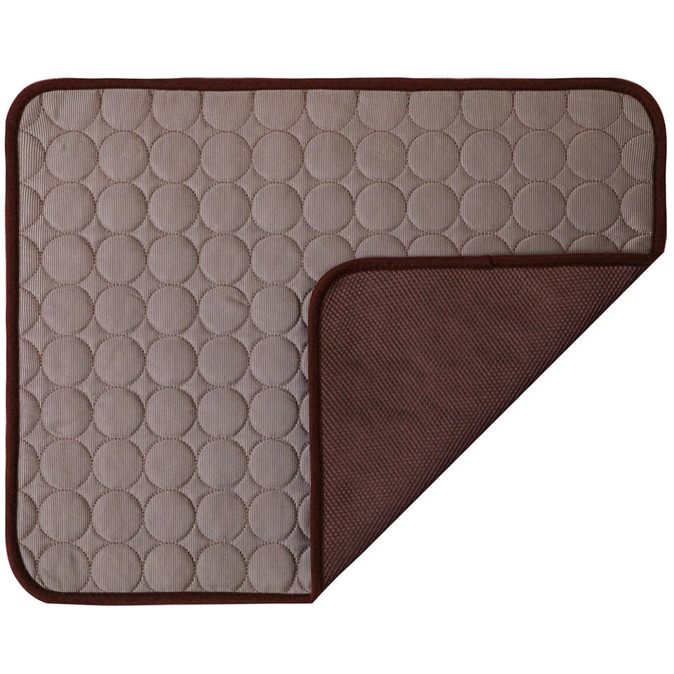 DualPet Cooling Pad for Dogs & Cats – Washable Summer Gel Ice Mat for Small to Large Pets, Cool Mattress Blanket