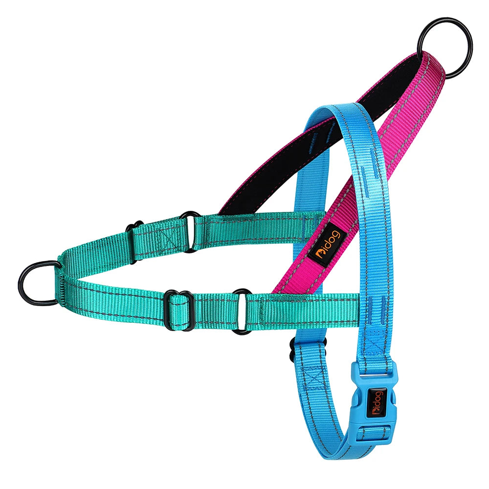 🐶 Reflective No-Pull Nylon Dog Harness – Adjustable Vest for Small to Large Dogs 🐾