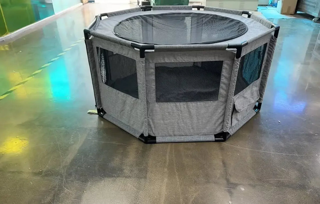 Portable Dog Playpen – Indoor/Outdoor Water-Resistant Pet Exercise Cage, Crate & Kennel for Dogs, Cats & Small Animals