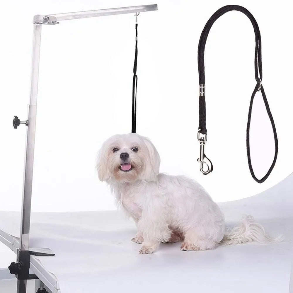 Adjustable Nylon Dog Grooming Noose Leash – Bath & Table Restraint Loop