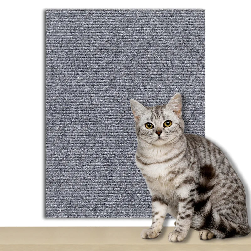 7 Colors Cat Scratcher Sofa Protector – Trimmable Self-Adhesive Carpet Scratch Pad for Cats, DIY Scratch Mat