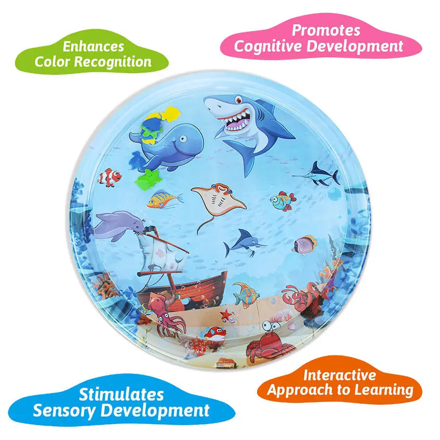 Summer Cooling Pet Water Bed – Inflatable Sensory Play Mat for Dogs & Cats