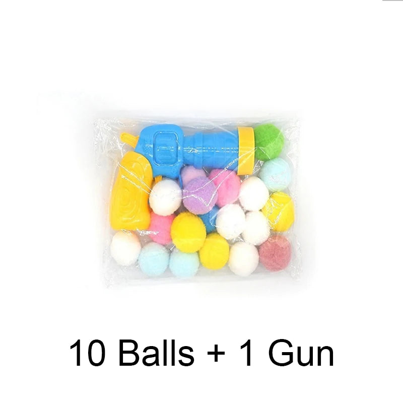 🎯 Cat Plush Ball Shooting Gun – Mini Silent Launcher Toy for Interactive Play & Stress Relief
