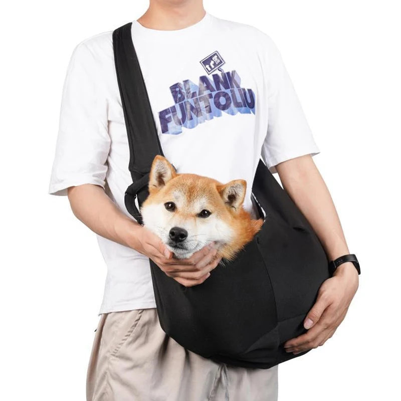 Pet Travel Shoulder Bag – Hands-Free Sling Carrier for Dogs & Puppies