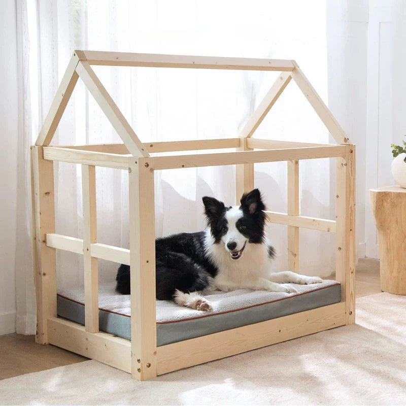 Large Elastic Sponge Dog Bed – All-Season Washable Pet Sofa Mat for Medium & Large Dogs, Cat Cushion Nest with Non-Slip Base