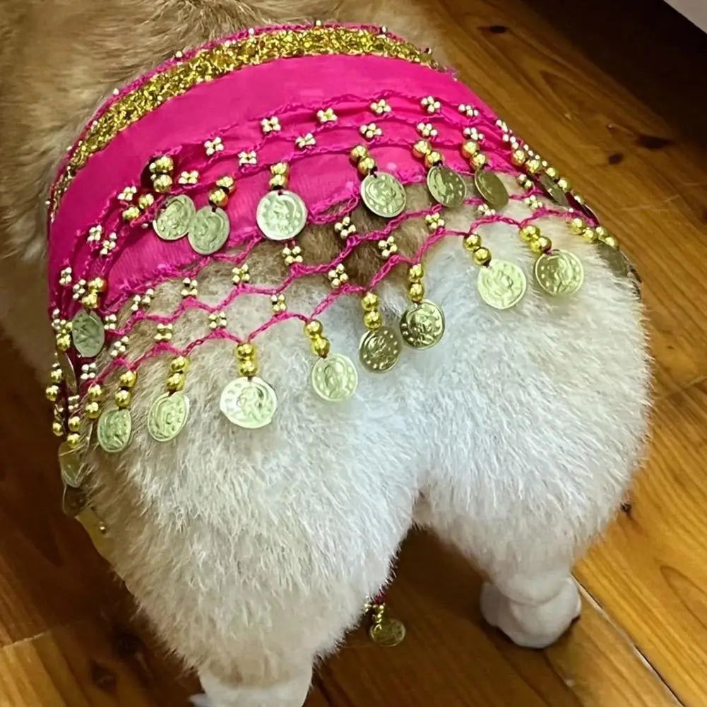 Dog Booty Dance Skirt – Fun Pet Costume Wrap for Parties & Cosplay