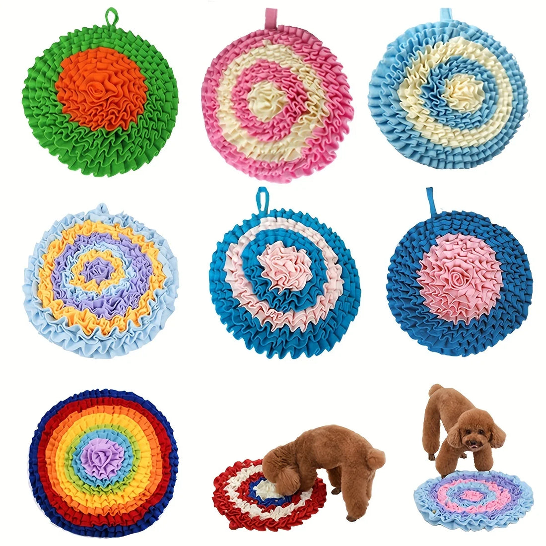 Dog Snuffle Mat – Brain-Stimulating Slow Feeder for Dogs, Anxiety Relief & Boredom Buster
