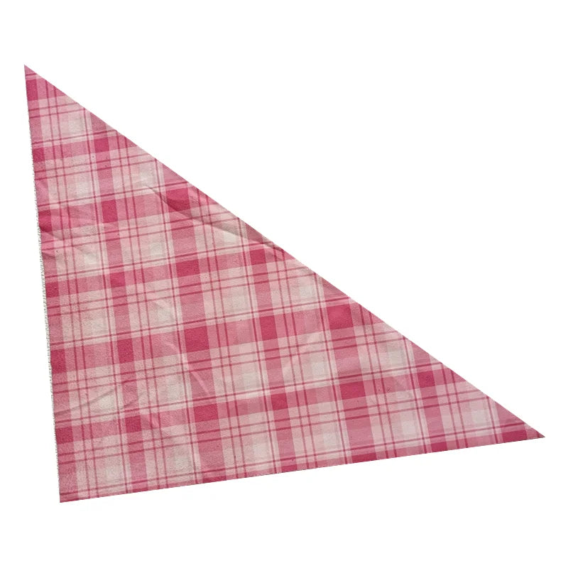 10Pcs Dog Bandana Set – Fruits, Plaid, Paw & Snowman Triangle Scarves for Small, Medium & Large Dogs