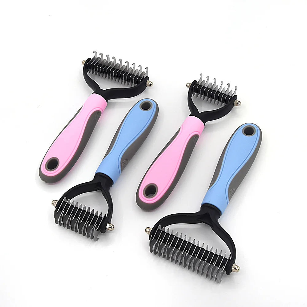 All-in-One Dog & Cat Hair Remover Brush – Grooming Comb for Long, Short & Curly Hair