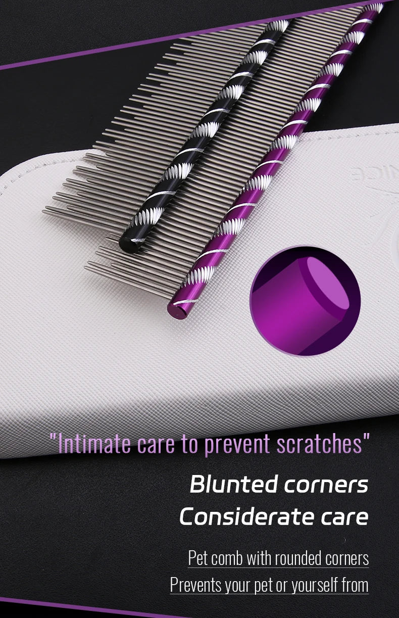 Fenice Cat Grooming Comb – Stainless Steel Pins