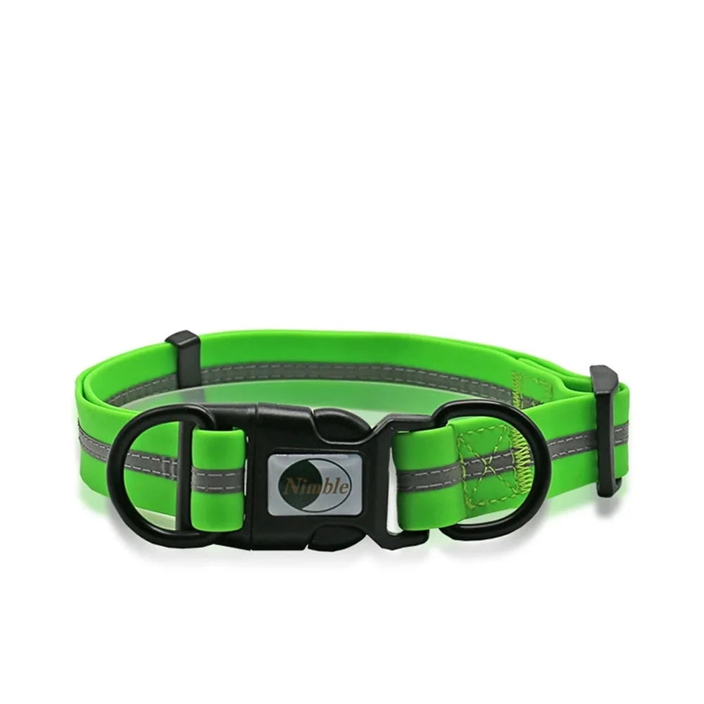 🐶 Waterproof Adjustable Dog Collar – Soft, Durable & Reflective (S/M/L)