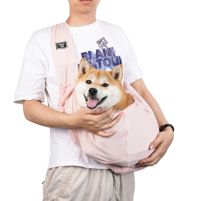Pet Travel Shoulder Bag – Hands-Free Sling Carrier for Dogs & Puppies