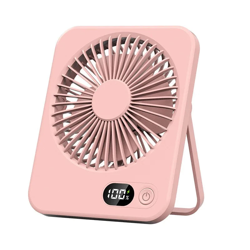 🌀 Mini Portable Folding USB Charging Power Bank Fan – Handheld & Desk Multi-Function Fan for Sports & Summer Cooling
