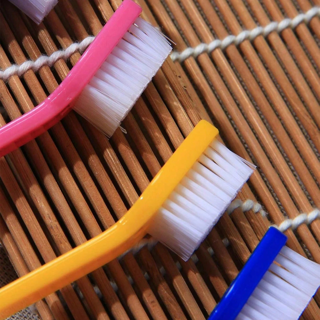 5pcs/set Long Handle Double-Head Pet Toothbrush – Soft Bristle Dog & Cat Teeth Cleaning Oral Care Kit