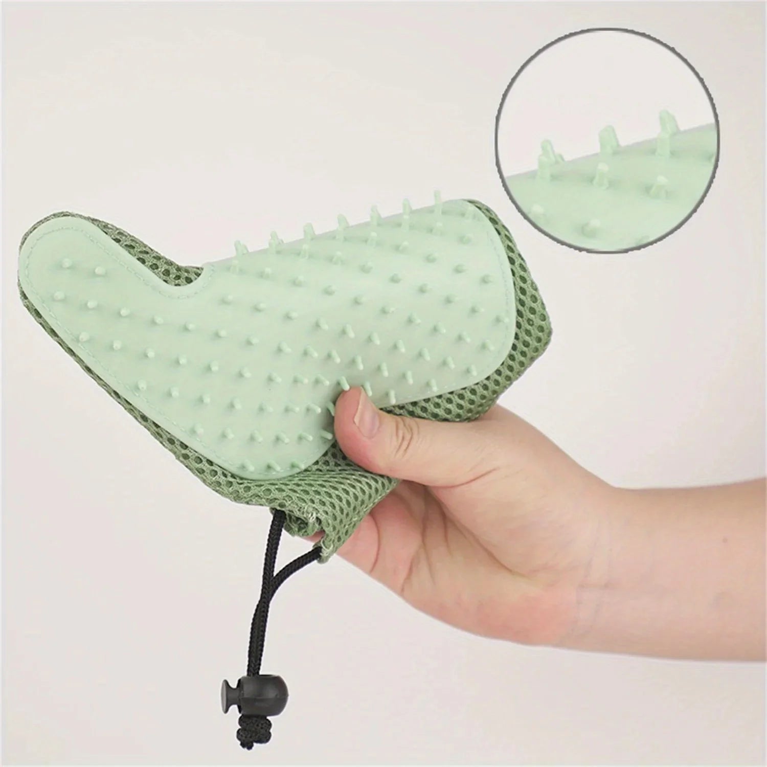 2-in-1 Cat Hair Glove & Pet Fur Remover – Grooming Glove Brush for Shedding