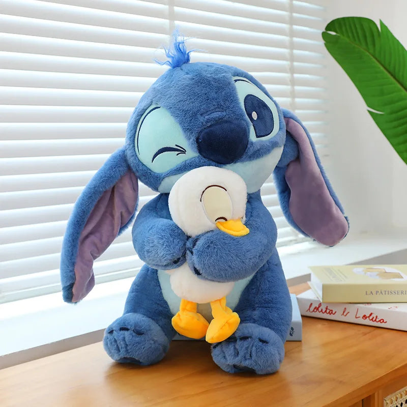 🧸 Disney Lilo & Stitch Plush Toy – Large 30cm-60cm Stuffed Cartoon Doll