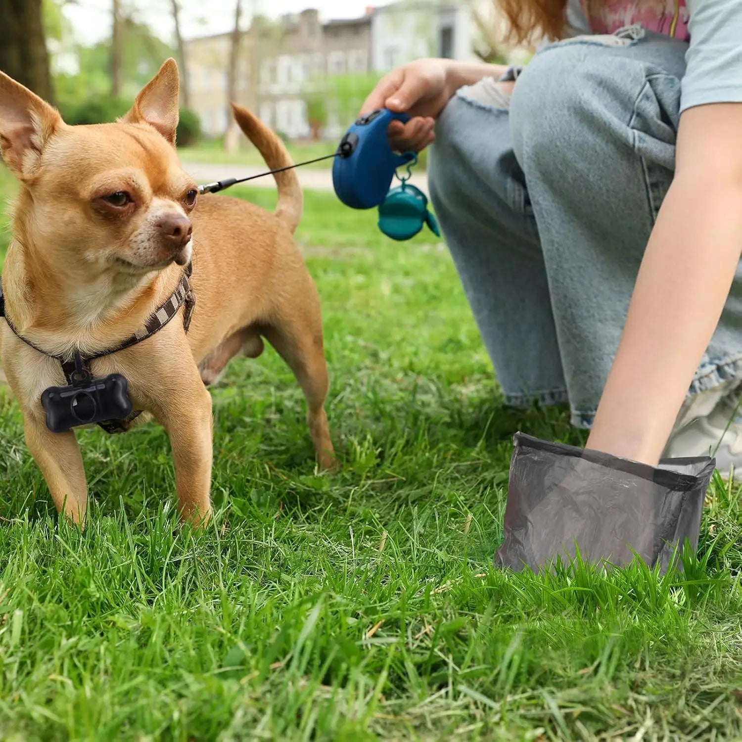 Biodegradable Dog Poop Bags – Leak-Proof Portable Pet Waste Bags for Dogs & Cats, Outdoor Walking Garbage Bags